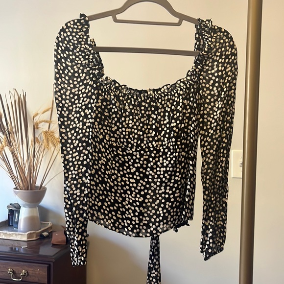 Reformation long sleeve chiffon blouse - Picture 1 of 5